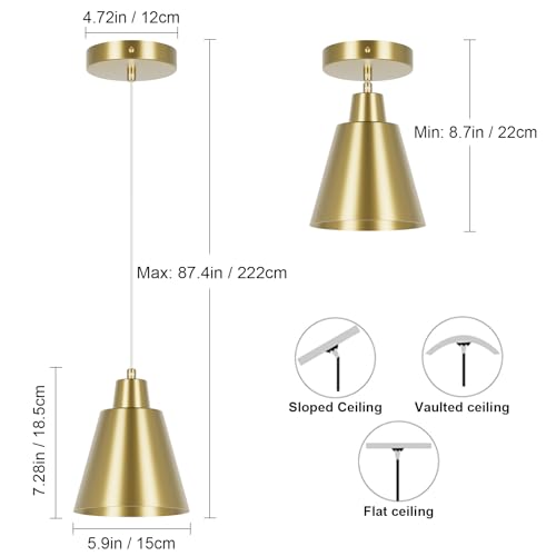Black Pendant Light Kitchen Island (3 Count)