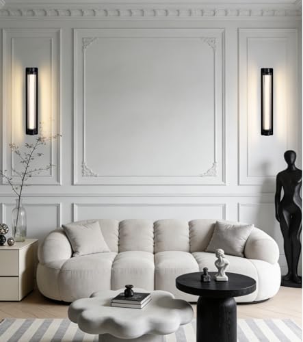 Set of 2 Modern Black Wall Sconces (2 Count)