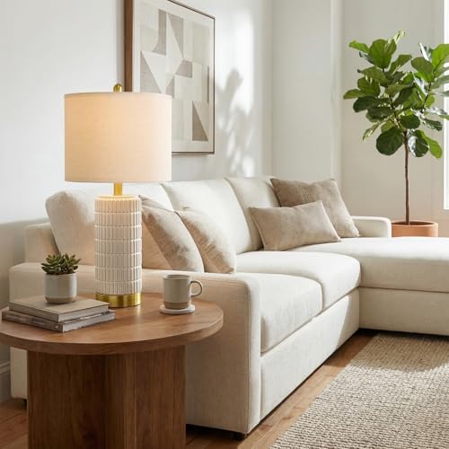 Ceramic Table Lamps Set of 2 for Bedroom Living Room (2 Count)