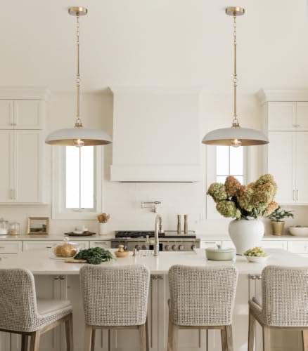 18'' Pendant Light Taupe Gold Dome E26 Dining Bedroom