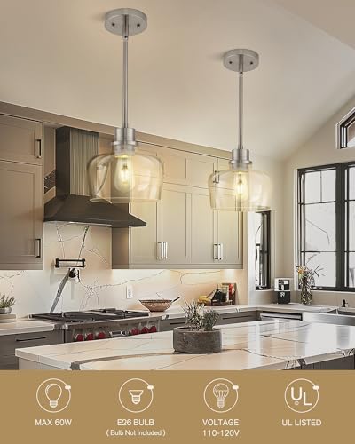Brushed Nickel Pendant Lights