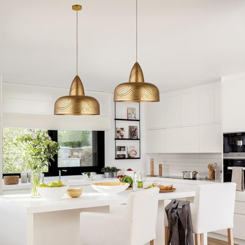 Turkish Pendant Light Mid Century Gold Moroccan Ceiling Light