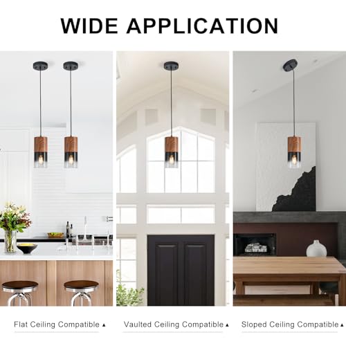 2 Pack Modern Pendant Lights for Kitchen Island