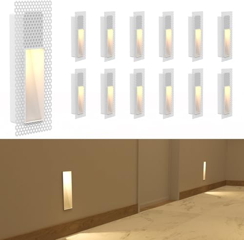 12 Pack Trimless Recessed Step Lights (12 Count)