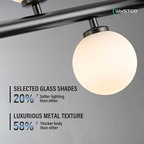 50 Inch Large Glass Globe Sputnik Chandelier