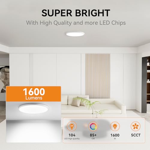 7.5Inch LED Ceiling Lights (2 Count)