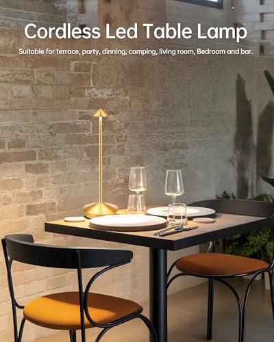 Portable Led Cordless Lamp Table Light 2 Pack