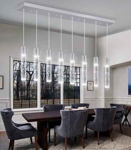 Modern Crystal Chandeliers LED Flush Mount Ceiling Chandeliers for Living Room High Ceiling Entrance Foyer Lobby Bedroom Gold