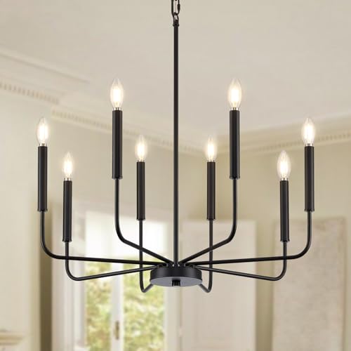 Modern Black Chandelier for Dining Room