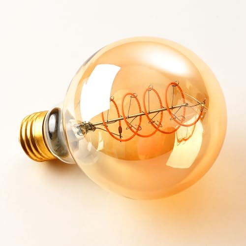 Vintage LED Spiral Filament Bulb G25 (4 Count)