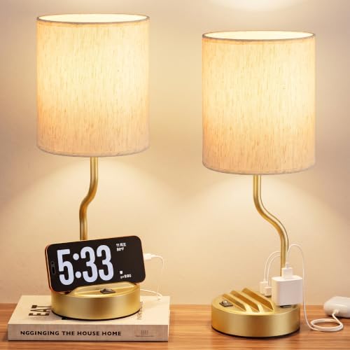 Bedside Lamps for Bedroom Set (2 Count)