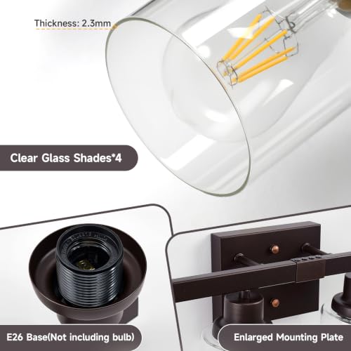 Oil Rubbed Bronze Vanity Lights for Bathroom