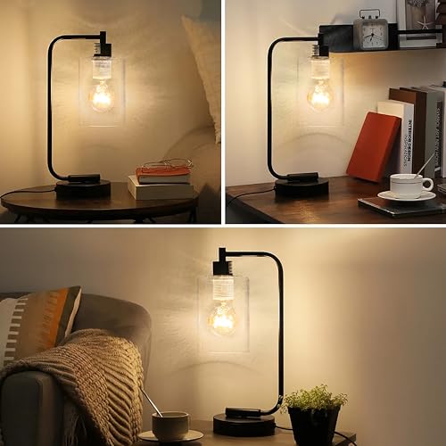 3Pcs Clear Bubble Glass Lamp Shade