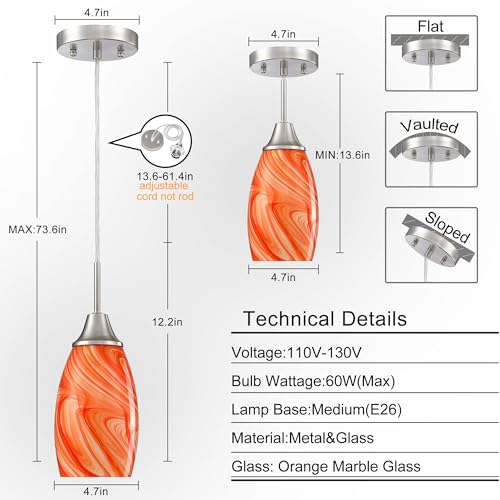 Mini Glass Pendant Light