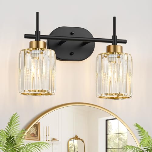 Modern Crystal Bathroom Vanity Light Fixtures