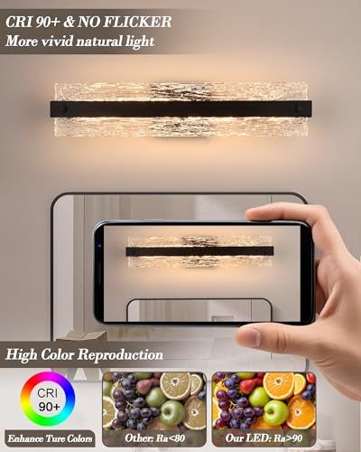 Modern LED Bathroom Vanity Light Fixture Over Mirror