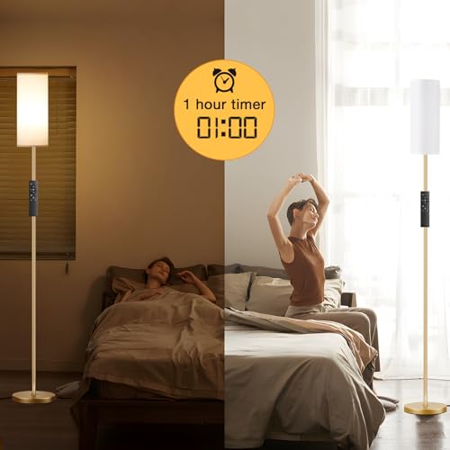 64'' Floor Lamps for Living Room with Remote Control and Stepless Dimmable Colors Temperature & Brightness