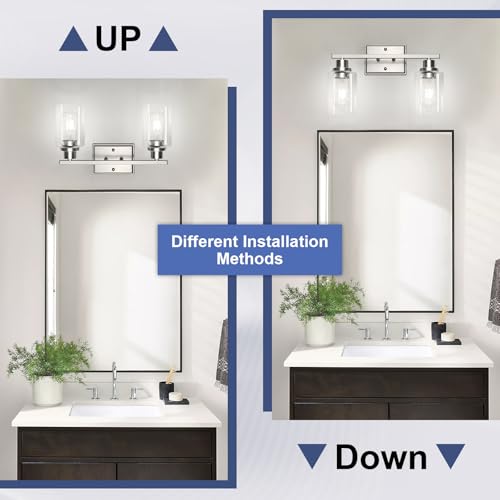 2 Light Bathroom Light Fixtures