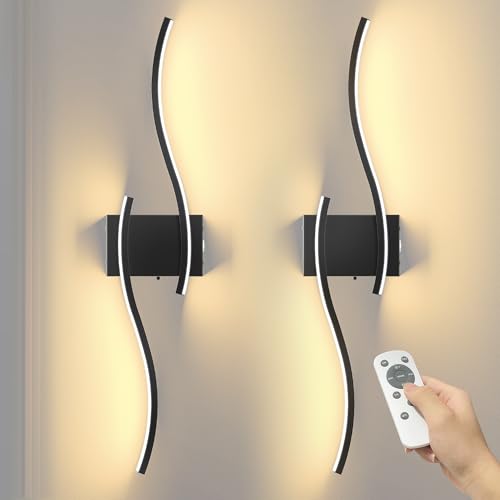 27.6 Inch Battery Operated Wall Sconce Set of 2 (2 Count)