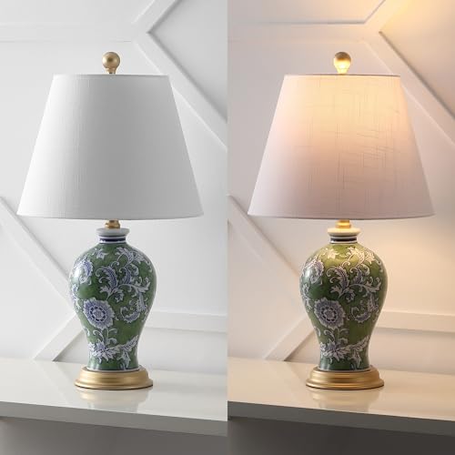 Grace 24" French Country Floral Urn Ceramic Lamp