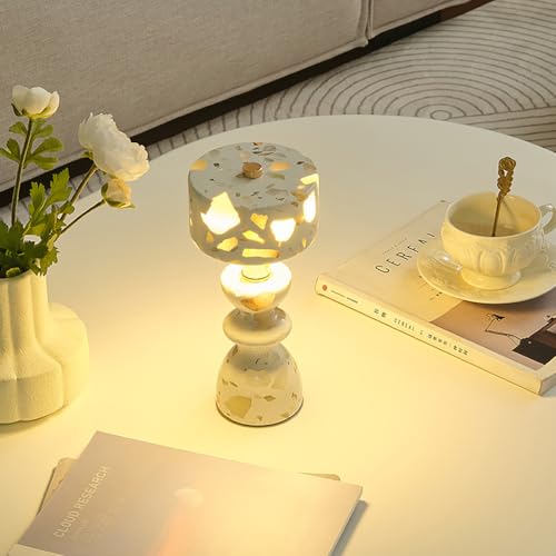 White Marble Touch Lamp