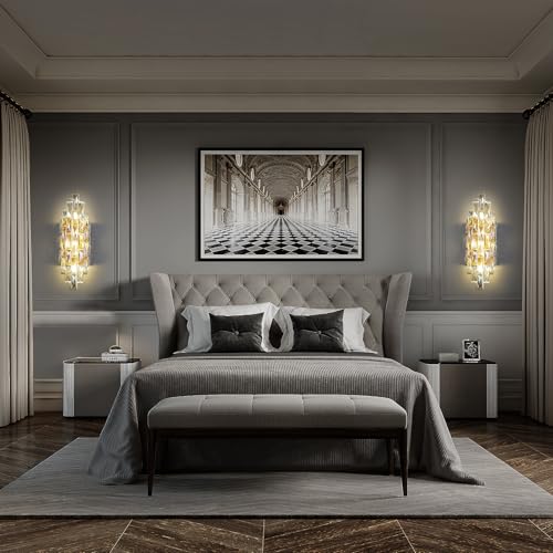 Modern Crystal Wall Sconces (35.274 Ounce)