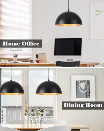 Black Pendant Lights Kitchen Island (2 Count)