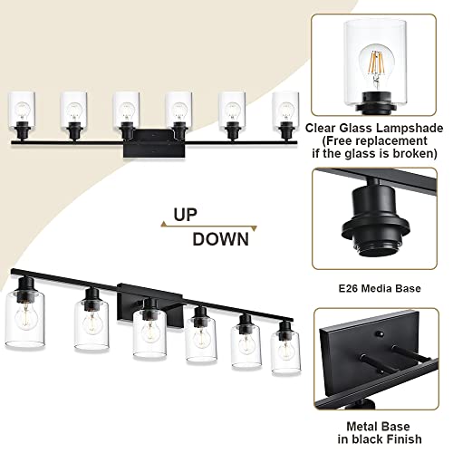 6 Light Modern Bathroom Lighting Fixtures