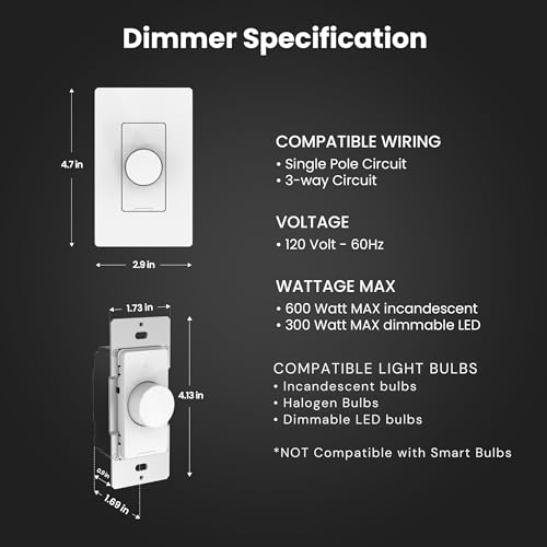Smart WiFi Rotary Dimmer Switch