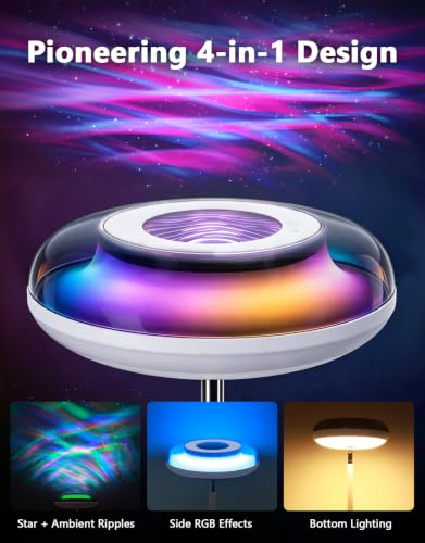 Uplighter Floor Lamp for Living Room (White)