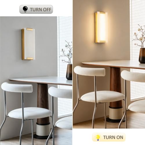 Hardwired Modern Gold LED Wall Sconce Indoor Wall Light Fixture
