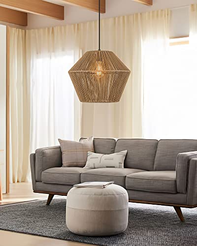 17” Woven Pendant Light