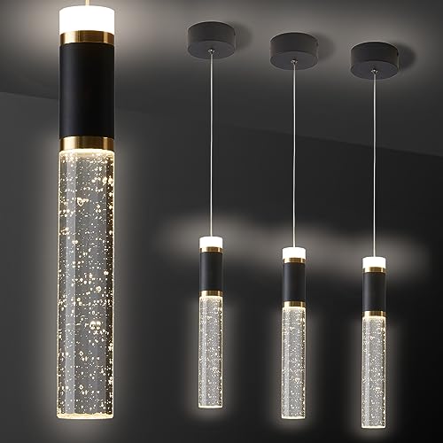 3 Light LED Pendant Light Modern Chandelier Hanging Chandelier Light Fixtures Adjustable Modern Led Pendant Ceiling Light Fixture for Kitchen