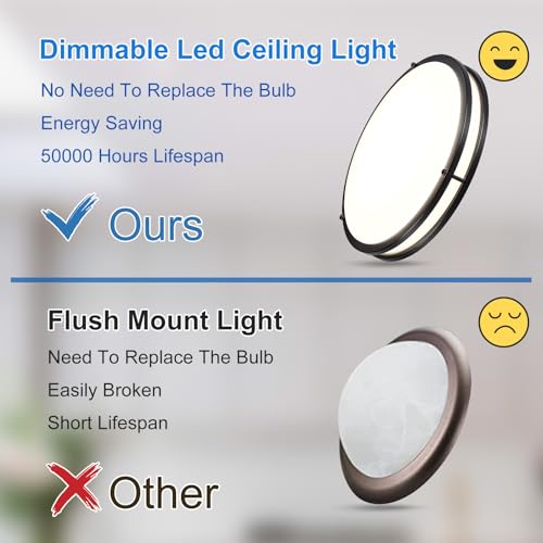DLLT Flush Mount LED Ceiling Light