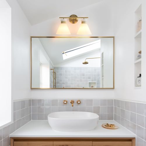 Gold Bathroom Light Fixtures (2 Count)
