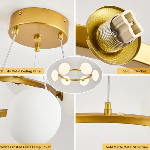 Modern Gold Chandelier