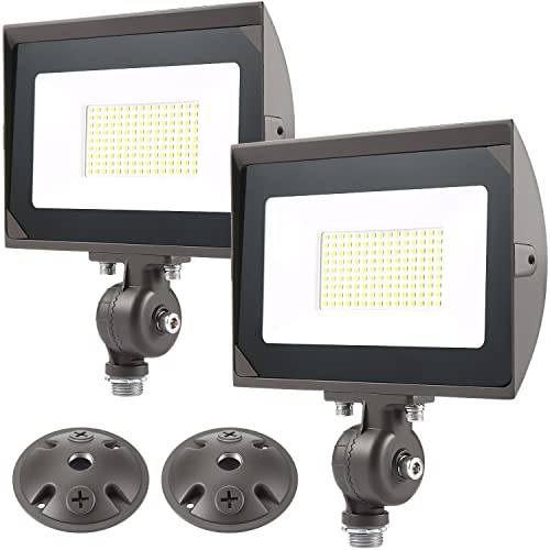 80W Outdoor LED Flood Light with 1 (2 Count)