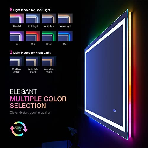 50"X30" LED Bathroom Mirror with Lights