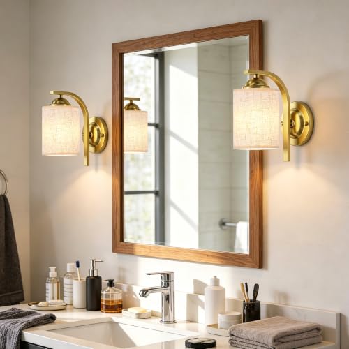 Gold Wall Sconces Lights for Bathroom
