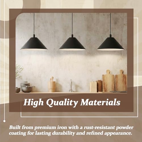 4 Pcs Black Dome Lamp Shade Replacement (4 Count)