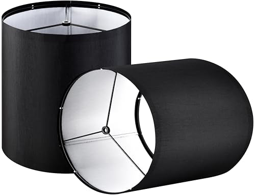 Small Drum Lamp Shades Black