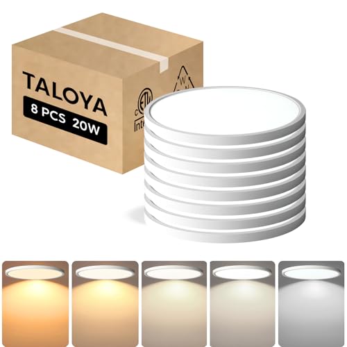 LED Flush Mount Ceiling Light Fixture (8 Count)