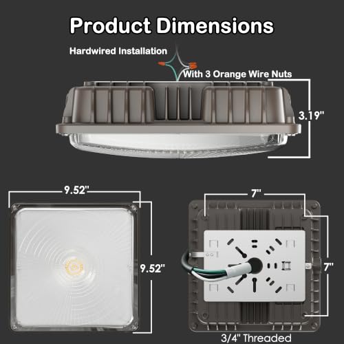 LED Canopy Lights (6 Count)