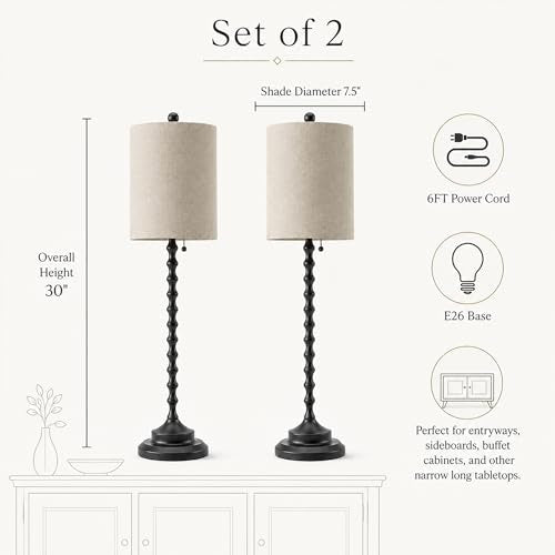 Buffet Lamps Set of 2 (2 Count)