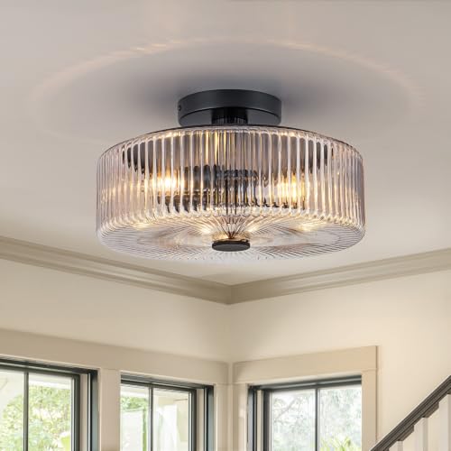Mid Century Modern Semi Flush Mount Ceiling Light
