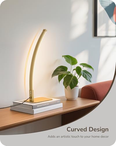 Curved LED Table Lamps for Living Room