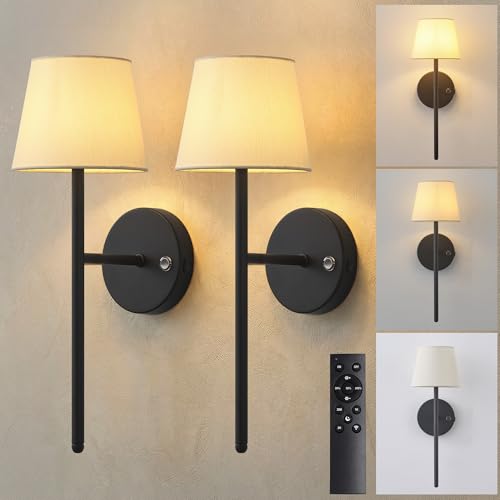 Battery Operated Wall Sconce Set of 2 (2 Count)