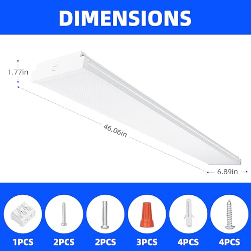 4FT 7" Width LED Wraparound Light with 3 Wattages