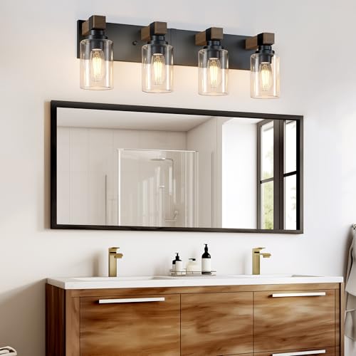 Farmhouse 4 Light Bathroom Vanity Light Fixtures