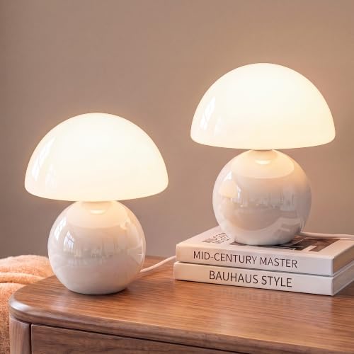 Mushroom Lamp Table Lamps Set of 2 for Bedroom Living Room (2 Count)